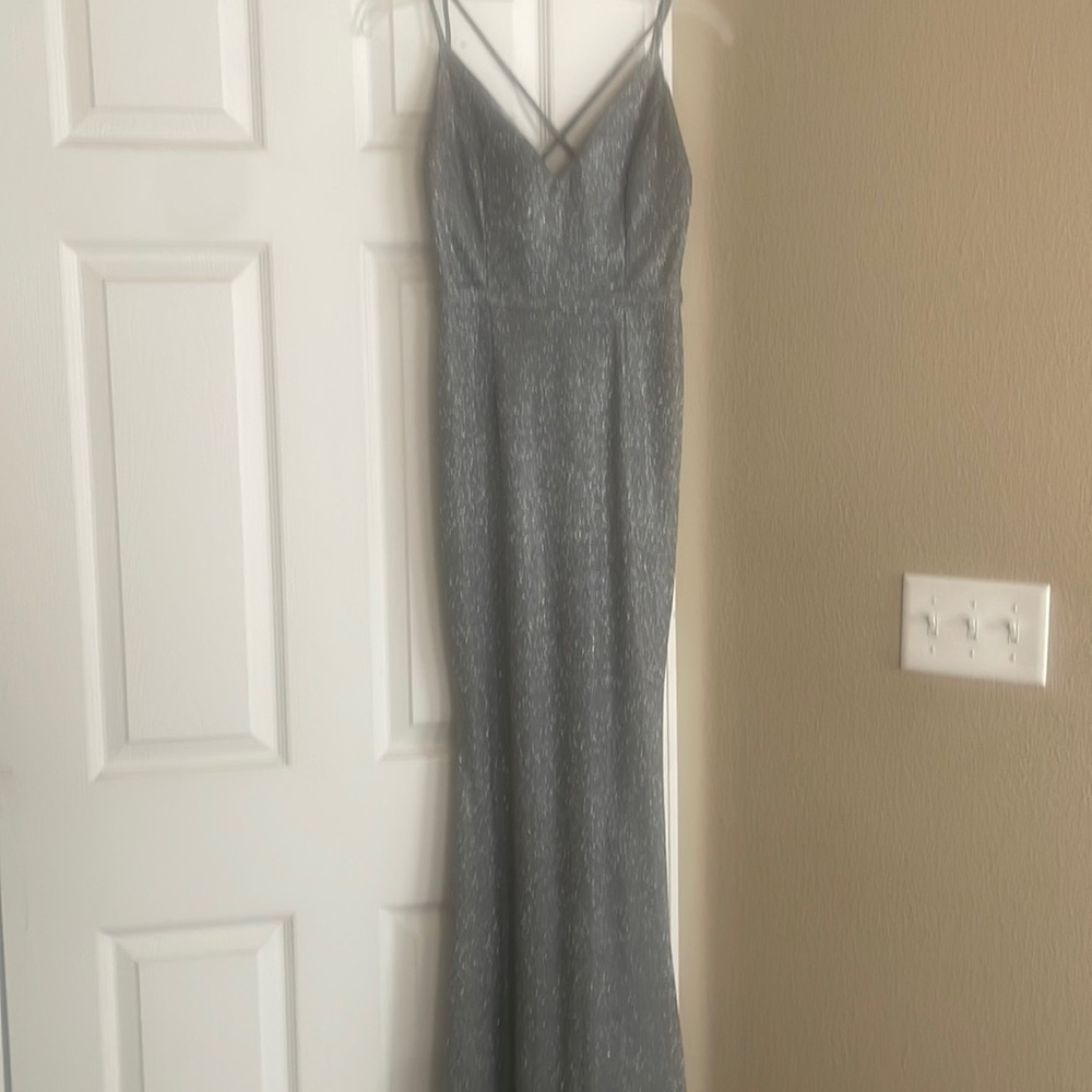 Windsor long silver gown